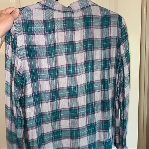 WAYF plaid flannel button down - Picture 5 of 5